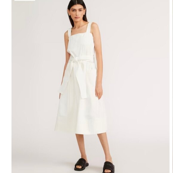 Everlane | The Organic Cotton Herringbone Dress - Picture 3 of 10